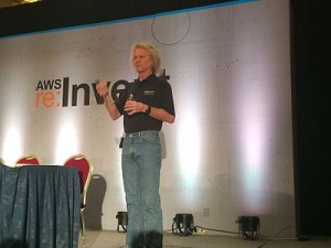 Amazon Web Service’s James Hamilton at re:Invent 2013 Photo by Wikibon’s Stuart Miniman