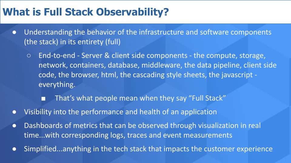 Managed Services - X2 Full Stack Observability