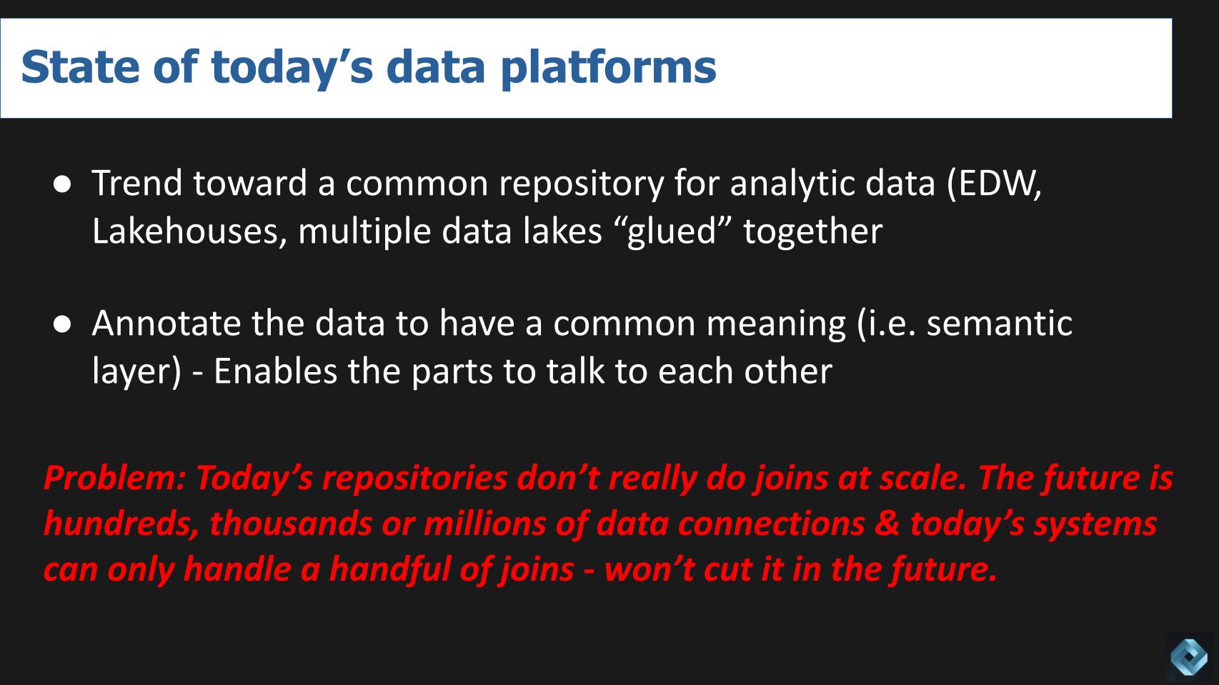 State of today's data platforms
